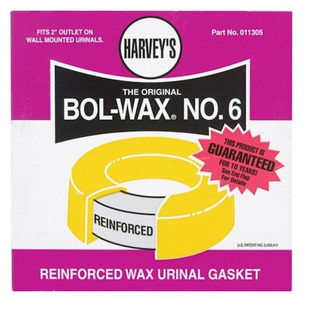 Harveys 011305 Bol-Wax Urinal Gasket No. 6 HA11296